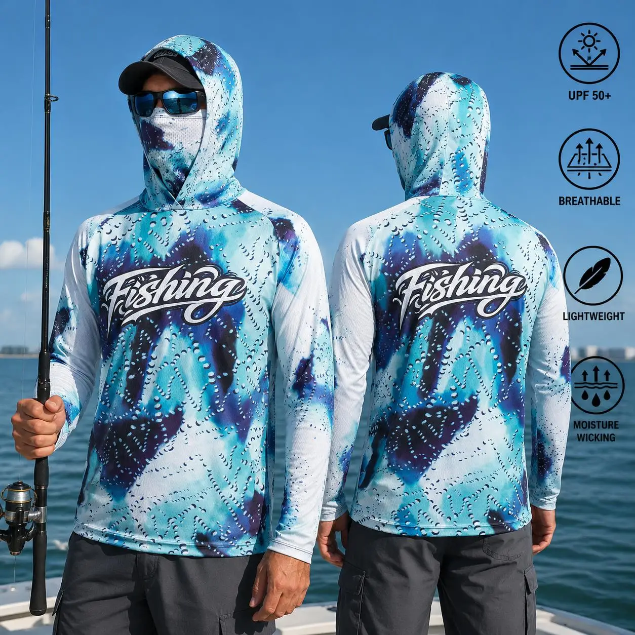 Anglerhemd mit Kapuze, Herren- – Fishing Mask Sun Protection Bewertung und Preis